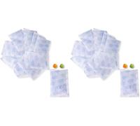 Lens-Aid Sachets Silica Gel 50g x 10 pièces - Déshydratant Réutilisable avec Indicateur Orange/Vert, Anti-Humidité pour Caméra, Aliments, Armoire, Filament 3D, Chaussures (Lot de 2)