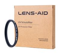Lens-Aid UV Filter 49mm - Filtre d'objectif avec Verre Schott B270 - Filtre de Protection Ultraviolet avec Nano-revêtement 18x Contre Les Rayures, la, Le Sable - Effet Lotus (oléofuge & Hydrofuge)