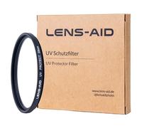 Lens-Aid UV Filter 58mm - Filtre d'objectif avec Verre Schott B270 - Filtre de Protection Ultraviolet avec Nano-revêtement 18x Contre Les Rayures, la, Le Sable - Effet Lotus (oléofuge & Hydrofuge)