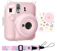 Lens Cap for Instax Mini Evo,Fuji Mini Accessories for Fujifilm Instax Mini Evo Lens Cap,Mini Evo Lens Cap,Pink Sticker,For Fuji mini 12
