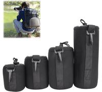 Lens Case,Lens Cover/Thick Lens Pocket To Protect The Lens,Camera Drawstring Lens Pouch Bag Of 4 Different Sizes