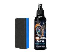 Lens Cleaner Spray - 120ml Streak Free Cleaning Solution | Liquid Anti Fog Formula - Gentle fast drying fluid with sponge for glasses mirrors camera lenses and electronic screens at home or work