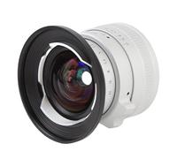 Lens de Caméra F2.0 12 Mm, Objectif de Mise au Point Manuel Ultra Grand Angle sans Distorsion, Effet Long des Jambes pour Les Portraits, Macro de 20 Cm, pour A6400 A6500 A6600 (Silver)