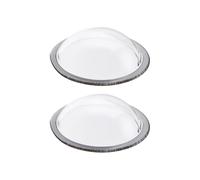 Lens Guard For Car Camera - Acrylic Universal Size | Clear Anti Glare Shield, Vehicle Camera Lens Protector | 2 Pieces Protective Cover For Front Rear Driving Road Trip Rainy Day Safety Use