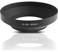 Lens Hood. Pare-Soleil avec Filetage pour objectifs Grand Angle. Fabriqué en métal de Haute qualité. pour Nikon Sony Canon Olympus Fujifilm Tokina Sigma Tamron Panasonic Leica (55mm).[G774]
