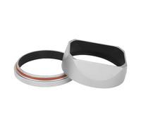 Lens Hood， Pare-Soleil en Aluminium et métal, Compatible avec Appareil Photo Fujifilm Fuji X100V X100VI X100F X100S avec Anneau Adaptateur de 49mm ，Replacement(Silvery)