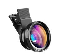 Lens Kit， Compatible avec le kit d'objectif de téléphone APEXEL 0,45x super grand angle et 12,5x macro micro objectif caméra HD Lentes, compatible for iPhone 6S 7 Xiaomi et autres téléphones portables