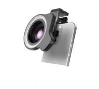 Lens Kit， Compatible avec Les objectifs Ultra Macro APEXEL 100 mm HD for Micro téléphone avec lumière LED et filtres, Compatible avec Les téléphones iPhone Samsung Macro Photographie(Macro with LED)