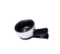 Lens Kit， Objectif de téléphone Portable avec Fonctions Deux en Un, Objectif Grand Angle 0,45x et Objectif de caméra Macro HD 12,5X Universel, Compatible avec téléphone IPhone et Android(Silver)