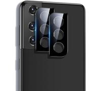 Lens Protector Compatible with S21 Plus 2021 2 Pieces Tempered Glass Ultra Thin Scratch Resistant Black