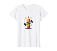 l'enseignement est Mon Super Pouvoir : éducateur inspirant, Enseignant T-Shirt, Femme, Blanc, XXL
