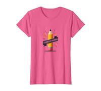l'enseignement est Mon Super Pouvoir : éducateur inspirant, Enseignant T-Shirt, Femme, Rose chiné, M