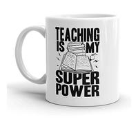 L'Enseignement Est Mon Super Pouvoir Tasses À Thé Humour Tasse Drôle Mug À Café Pour Cuisine Chocolat Chaud Lait 330Ml