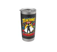 L'Enseignement est mon Superpouvair Prof Gobelet isotherme en acier inoxydable double paroi