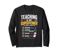 l'enseignement est Mon Superpower Prof Manche Longue