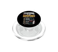 l'enseignement est Mon Superpower Prof PopSockets PopGrip pour MagSafe