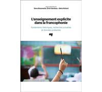 L'enseignement explicite dans la francophonie Fondements théoriques, recherches actuelles et données probantes - Steve Bissonnette - Presses Universite Du Quebec - broché - Essai