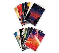 L'ensemble complet de Quatorze (14) NASA JPL de (jet propulsion Lab) "Visions du Futur" Space Travel Impressions - Chaque Mesure 61 cm de large x 91,4 cm Haut (610 mm de large x 915 mm de hauteur)