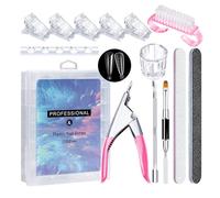 L'ensemble D'art Des Ongles Complets Comprend Un Pinceau En Gel Et Des Conseils En Forme De Fer À Cheval Outil De Manucure Professionnelle Pour Le Salon Ou La Maison Pour Débutants