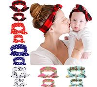 L'ensemble de bandeaux Mommy and Me est assorti pour mère et fille, cadeau pour maman, bébé fille et maman, bandeau ou bandeaux avec oreilles de lapin pour nouvelle maman et nouveau-né nourrisson 12