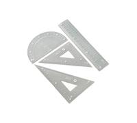 L'ensemble D'outils De Géométrie En Plastique Comprend Une Règle Triangulaire À Rapporteur Droit Pour Les Projets Scolaires De Mathématiques Et D'art Règle Ergonomique Pour Étudiants