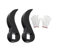 L'ensemble d'outils essentiels comprend deux têtes d'adaptateur de e levier conçues pour vous aider à tous vos besoins de réparation, avec des gants (C)