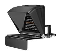 Lensgo Teleprompter Autocue TC7II Ultimate Kit - Télésouffleur pliable pour caméra et smartphone avec télécommande Bluetooth