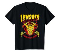Lensois, Lens, Supporter, Cadeau, Les corons, hymne du Nord T-Shirt, Enfant, Noir, 6 Ans