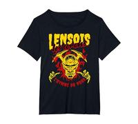 Lensois, Lens, Supporter, Cadeau, Les corons, hymne du Nord T-Shirt, Femme Grandes Tailles, Noir, 3X