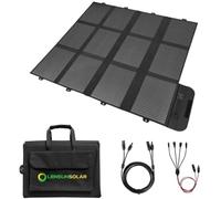 Lensunsolar Couverture solaire 300 W Kit complet prêt à charger batterie et générateur solaire, avec régulateur MPPT étanche et câbles