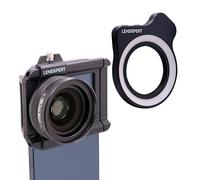 LensXpert Lot d'objectifs macro 10X et 20X pour smartphones - Kit double objectif macro HD universel à clipser - Mise au point réglable et photographie ultra gros plan pour iPhone, Samsung, Android