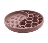 Lent pour chiens - Assiette interactive en silicone avec gamelle d'alimentation lente pour petites et grandes races, chiots, intérieur et