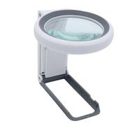 Lente Ingrandimento Portable 30X Lente d'ingrandimento 10X con luce LED Maniglia pieghevole per leggere la pagina intera del libro Supporto per giornali 3 colori chiari Ottimo regalo per