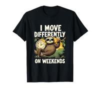 Lenteur Weekend Je Bouge Différemment T-Shirt