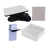 Lentille à effet miroir | Caméra de réflexion du téléphone de 4,25 pouces | PVC + Réflexion du miroir la caméra en verre | Rotation Portable Portable High Definition Clip Lens for Selfies Travel Parti