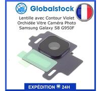 Lentille Avec Contour Violet Orchidée Vitre Caméra Photo Pour Samsung Galaxy S8 G950f