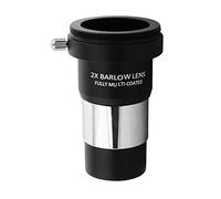 Lentille Barlow 2X, Bysameyee Lentille Barlow en métal de 1,25 Pouce entièrement recouverte de Plusieurs Couches avec Interface M42 Thread Camera Connect pour oculaire télescopique