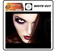 lentille blanche white out Halloween déguisement
