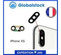 Lentille Caméra Appareil Photo Vitre Arrière En Verre + Adhésif Pour Iphone Xs