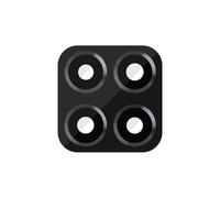 Lentille Caméra Arrière pour Honor X8 5G avec Châssis Noir