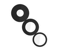 Lentille Caméra Arrière pour iPhone 15 Pro, 100% Compatible Noir