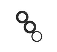 Clappio Lentille Caméra Arrière pour iPhone 15 Pro Max, 100% Compatible Noir
