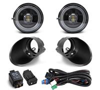 Lentille Compatible Avec Toyota Pour Sequoia 2008-2015 Phares Antibrouillard DRL Angel Eyes Front Bumper Driving Light Car Parts