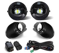 Lentille Compatible Avec Toyota Pour Sequoia 2008-2015 Phares Antibrouillard DRL Angel Eyes Front Bumper Driving Light Car Parts