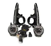 Lentille Compatible Avec Toyota Pour Yaris Pour Vitz Pour US Pour Type 2018 2019 2020 Phares Antibrouillard Avec Fils Harnais D'interrupteur Kit Yeux D'ange Couvercle Chrome