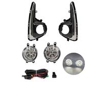 Lentille Compatible Avec Toyota Pour Yaris Pour Vitz Pour US Pour Type 2018 2019 2020 Phares Antibrouillard Avec Fils Harnais D'interrupteur Kit Yeux D'ange Couvercle Chrome