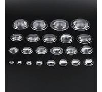 Lentille Convexe Plate asphérique en PMMA 10-38 mm for Lampes de Poche et phares de vélo - Lentille à condensateur Optique(10mm biconvex)