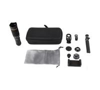 Lentille de Caméra de Téléphone 32x, Objectif Zoom Portable avec Lentilles de Télescope Mobile HD à Double Ajustement pour Vidéo Photo, TéléObjectif, Fisheye, Objectif Grand Angle