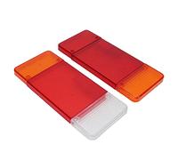 Lentille de Feu Arri¨¨re de Camion, 1 Paire de Bo?tier de Feu Arri¨¨re Rouge Orange Blanc pour Camion Eurocargo Daily