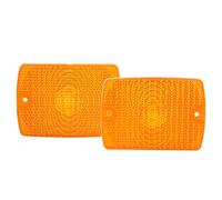 Lentille de Feu de Stationnement, Lentille de Clignotant Avant 56001378 Transmission de Lumière Forte pour Jeep Wrangler YJ 1987-1995(Jaune)